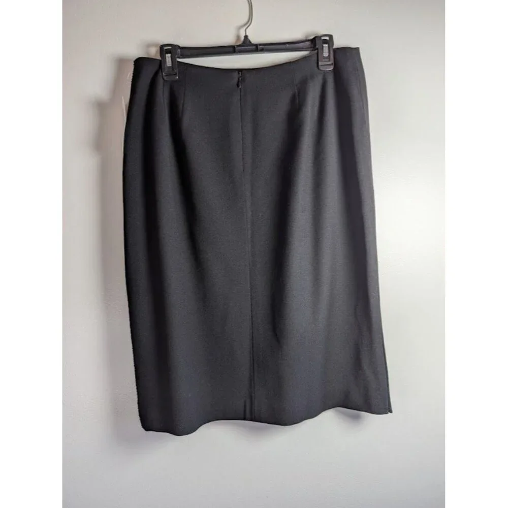 Vintage Oleg Cassini Skirt Suit Womens Size 14 Career Formal Set Office Wool 90s - Picture 8 of 8